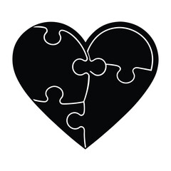 two hearts on a white background