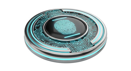 Futuristic Biometric Security Token with Digital Fingerprint on Circular Device