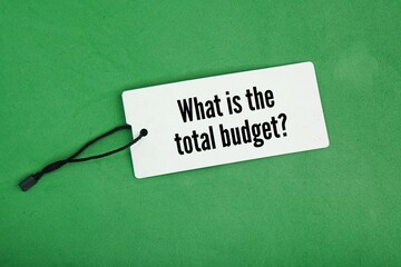 Question about the budget, namely What is the total budget? 