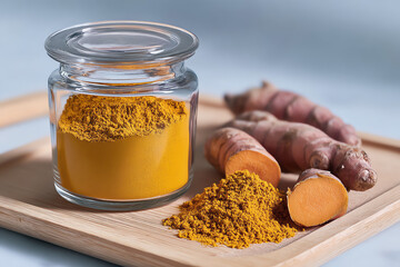 turmeric powder, AI generated