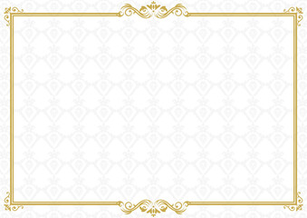 柄入りアンティークフレーム背景16