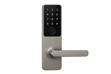 Smart lock combining keypad and handle for access control