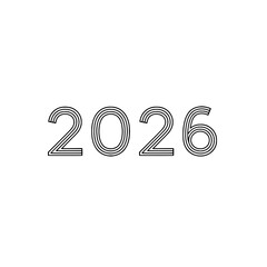 An icon with the text "2026" representing the layout and design in 2026