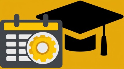 Education planning event for graduates university campus informational graphic academic environment eye-level view career guidance