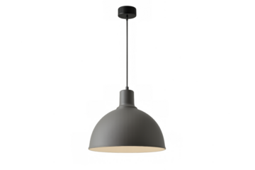 Gray modern pendant lamp lighting design element