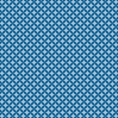 和柄の七宝柄で青系色