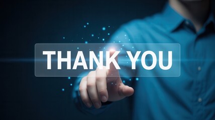Express gratitude with a heartfelt thank you message with a modern touch