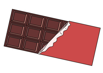 開封した板チョコレート