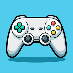 Cartoon-style illustration of a gaming controller