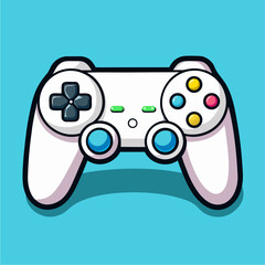 Cartoon-style illustration of a gaming controller