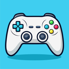 Cartoon-style illustration of a gaming controller