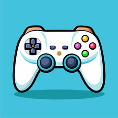 Cartoon-style illustration of a gaming controller