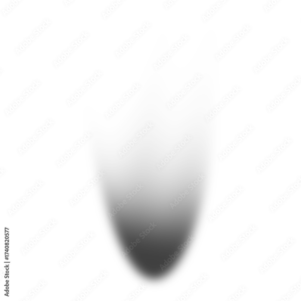 Wall mural black gradient shadow effect isolated on transparent background for overlay