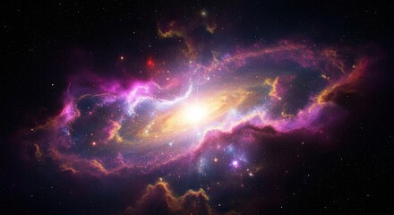 Vast Cosmic Nebula Exploding With Stardust And Celestial Light