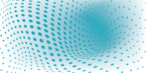 Transparent Vector Gradient Blue Color Halftone Background Staggered Dots Pattern modern dotted. abstract vector illustration