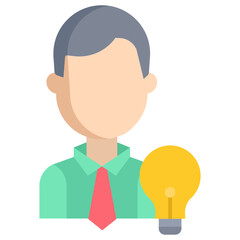 creative idea flat icon design