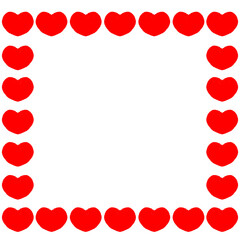 ハートのフレームイラスト