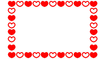 ハートのフレームイラスト