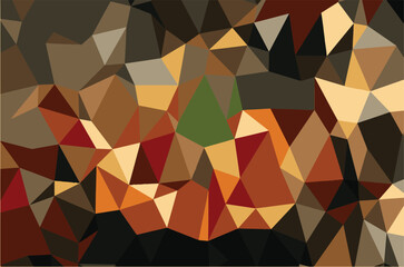 Abstract Geometric Composition with Warm Earth Tones