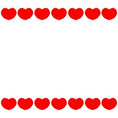 ハートのフレームイラスト