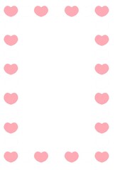 ハートのフレームイラスト