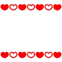 ハートのフレームイラスト