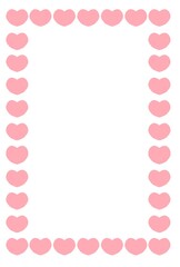 ハートのフレームイラスト