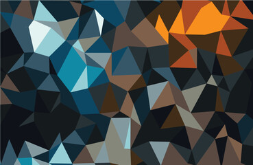 Dark Abstract Geometric Low Poly Polygon Background