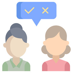 corporate strategy flat icon design