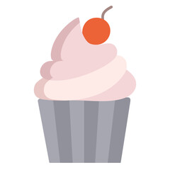 cup cake flat icon design