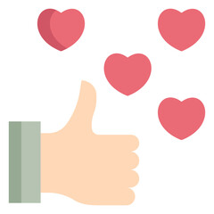 Like flat icon design