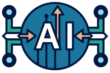 vector illustration of a bicycle sign