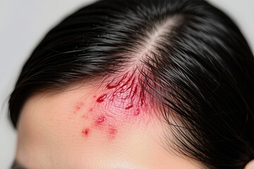 redness of the skin on the face