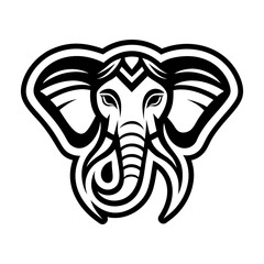 Collection of Glyph Style Elephant Logos 

