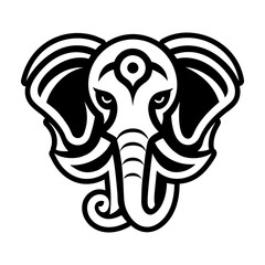 Collection of Glyph Style Elephant Logos 

