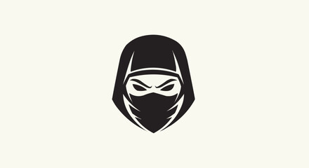black and white mask