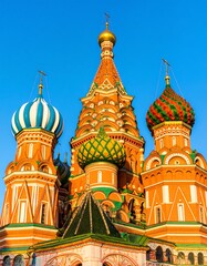 Ornate Cathedral Domes Against a Clear Blue Sky