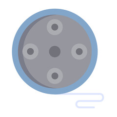 reel flat icon design