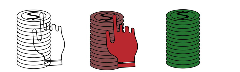 payment vactor icon design idea