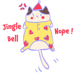 Messy merry Christmas chaos holiday cartoon