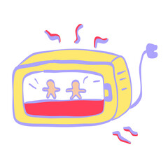 Messy merry Christmas chaos holiday cartoon