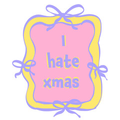 Messy merry Christmas chaos holiday cartoon