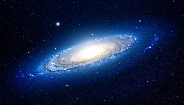 Spiral galaxy in dark space