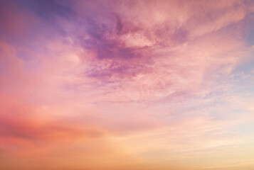 Sky background on sunset.