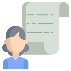 List files flat icon design