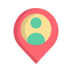user Location flat icon design