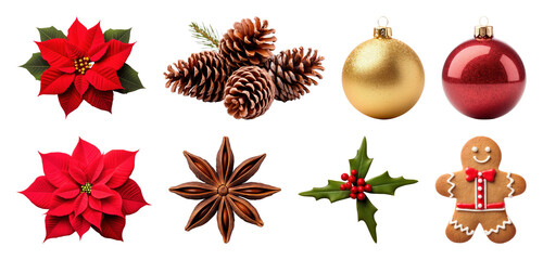 Festive holiday decorations and treats