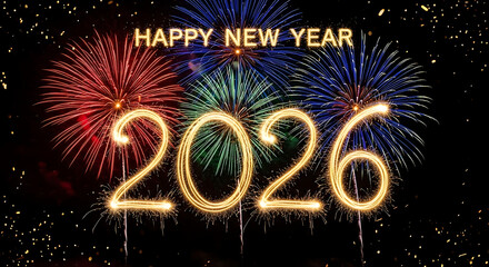 happy new year 2026 fireworks