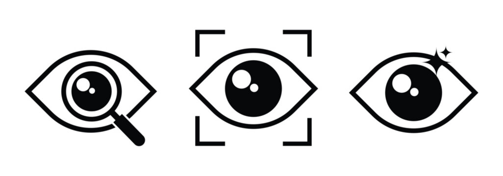 vision icon, see view icons - eyesight symbol - invisible eye hide icon, incognito icon no eye view hidden icon set. Hidden icon vector, vector illustration