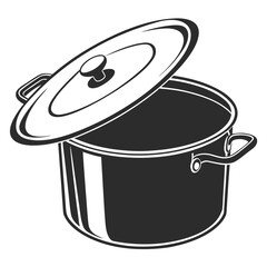 cooking pot vector illustration